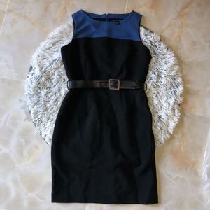 Banana Republic career dress color block with belt